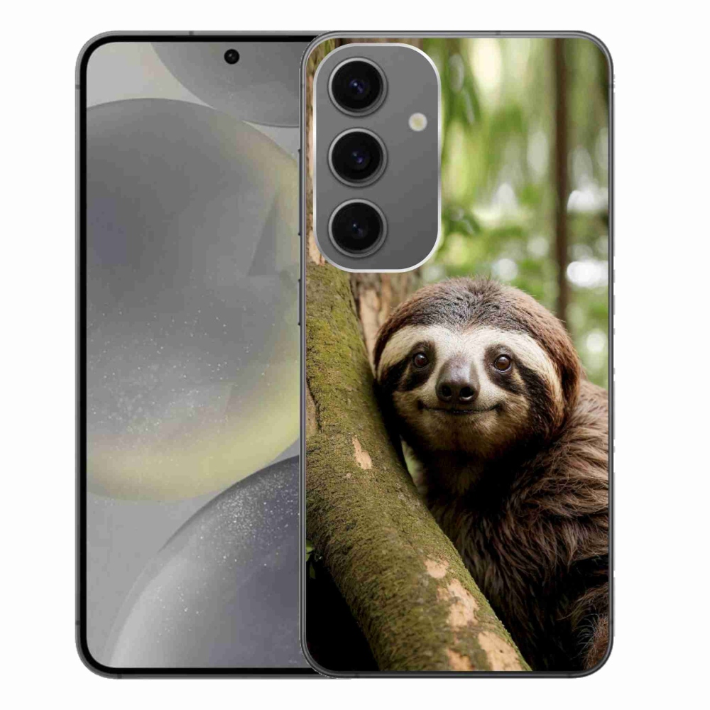Gelový kryt mmCase na Samsung Galaxy S24+ - usměvavý lenochod