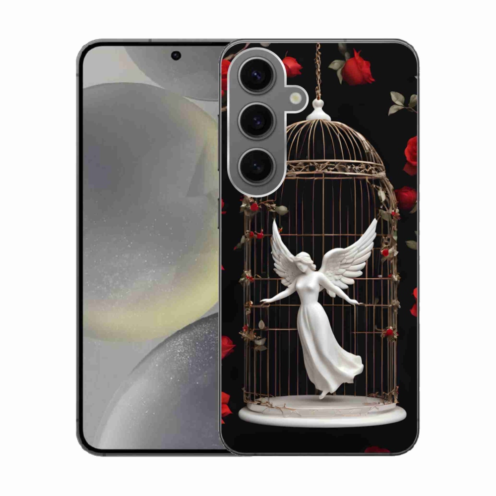 Gelový kryt mmCase na Samsung Galaxy S24 - uvězněný anděl