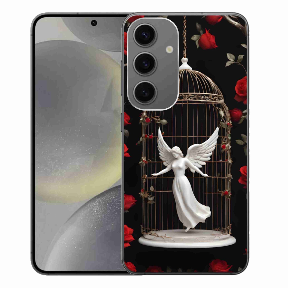 Gelový kryt mmCase na Samsung Galaxy S24+ - uvězněný anděl