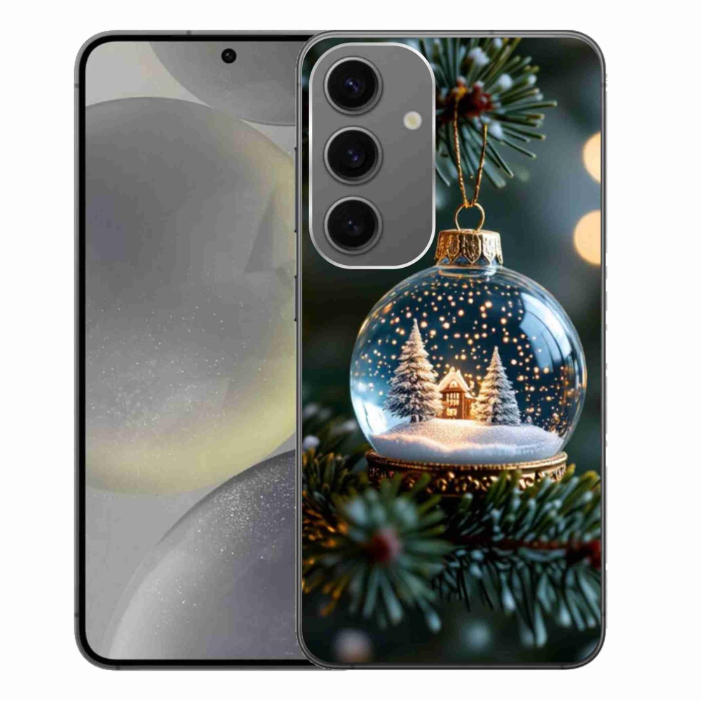 Gelový kryt mmCase na Samsung Galaxy S24+ - vánoční koule 2