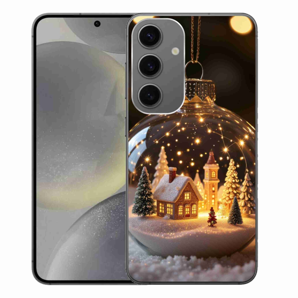 Gelový kryt mmCase na Samsung Galaxy S24+ - vánoční koule 3