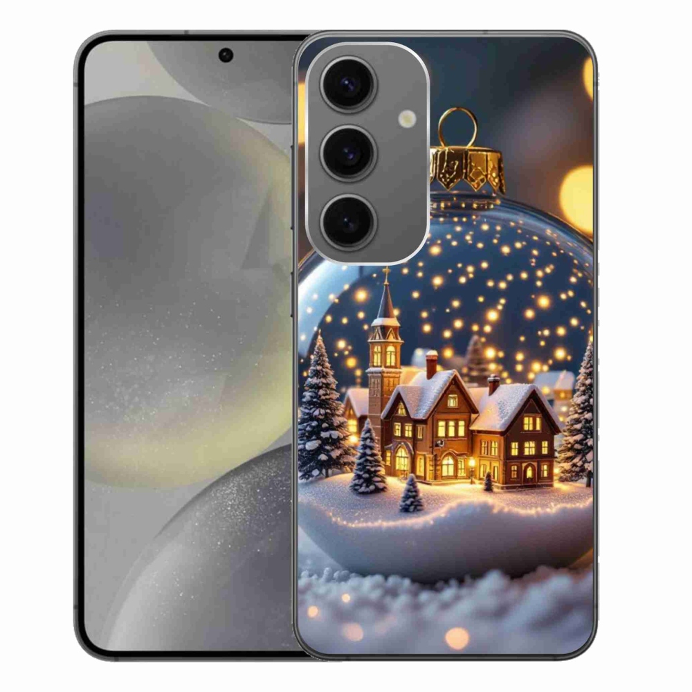 Gelový kryt mmCase na Samsung Galaxy S24+ - vánoční koule 4