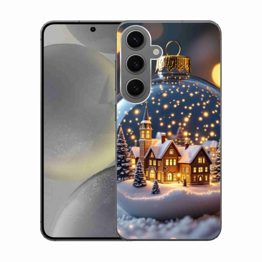 Gelový kryt mmCase na Samsung Galaxy S24 - vánoční koule 4