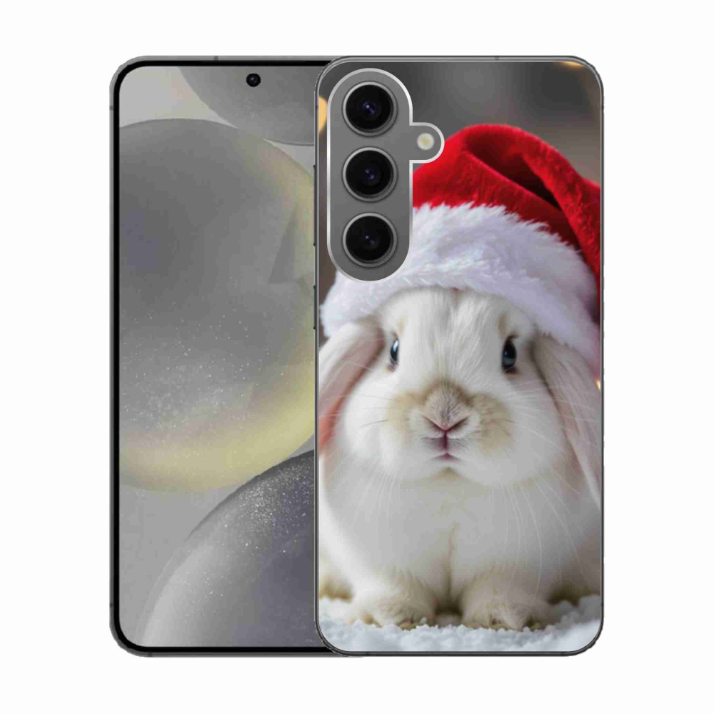 Gelový kryt mmCase na Samsung Galaxy S24 - vánoční králík