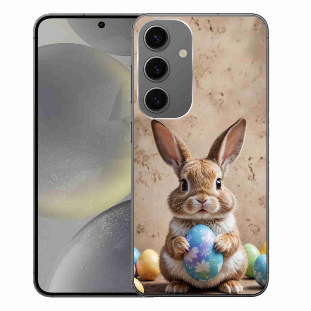 Gelový kryt mmCase na Samsung Galaxy S24+ - velikonoční králíček