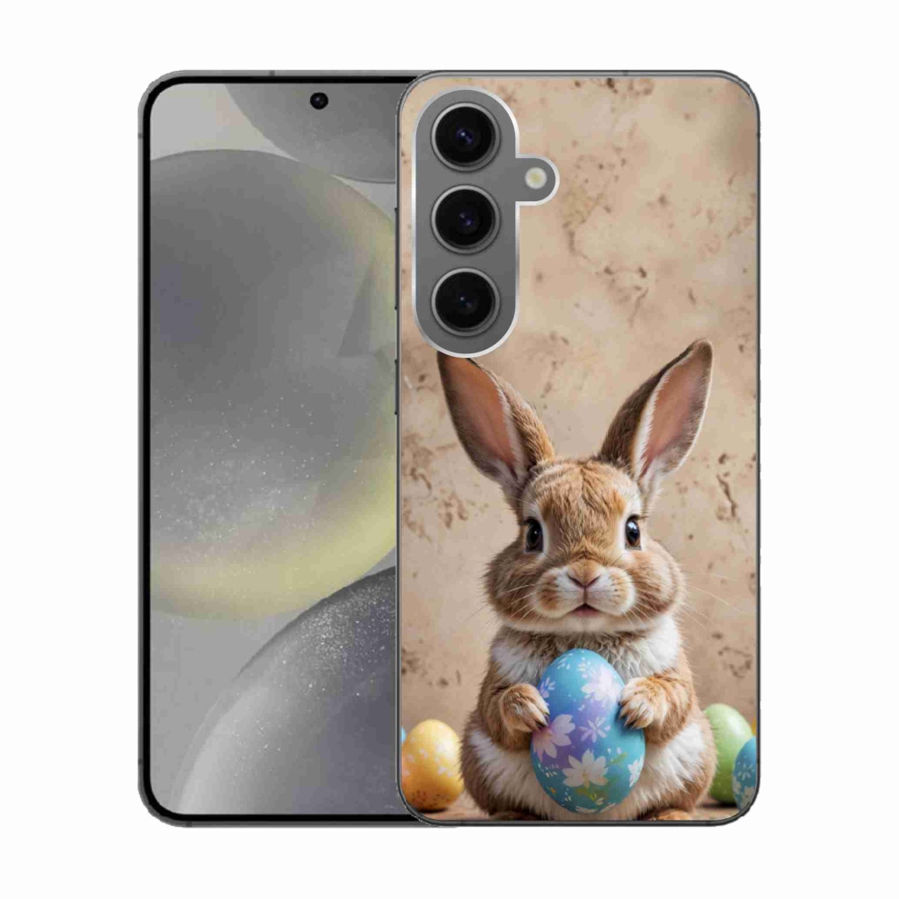 Gelový kryt mmCase na Samsung Galaxy S24 - velikonoční králíček