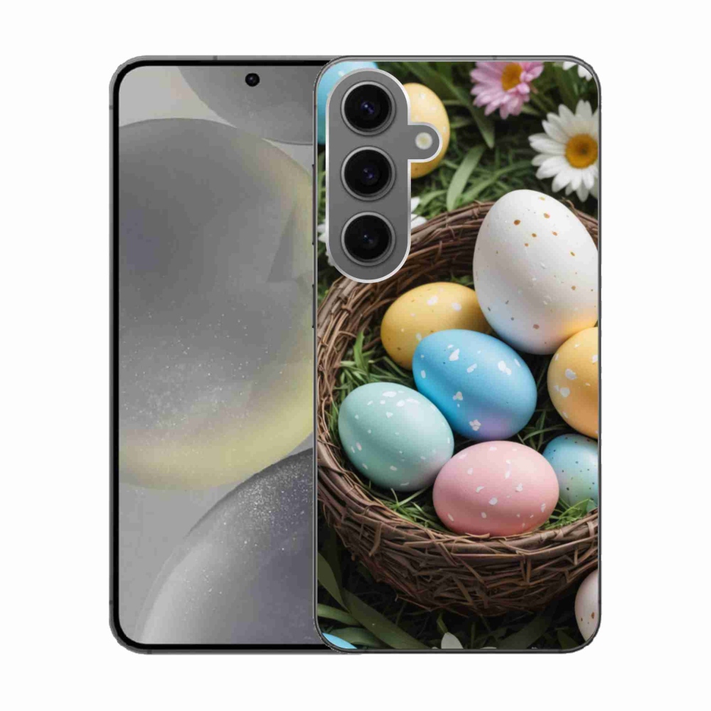 Gelový kryt mmCase na Samsung Galaxy S24 - velikonoční vajíčka 2