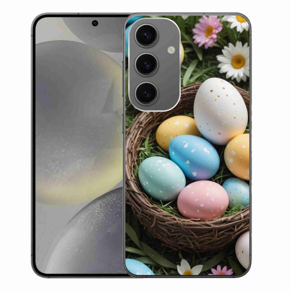 Gelový kryt mmCase na Samsung Galaxy S24+ - velikonoční vajíčka 2