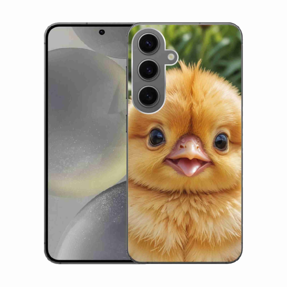 Gelový kryt mmCase na Samsung Galaxy S24 - veselé kuřátko