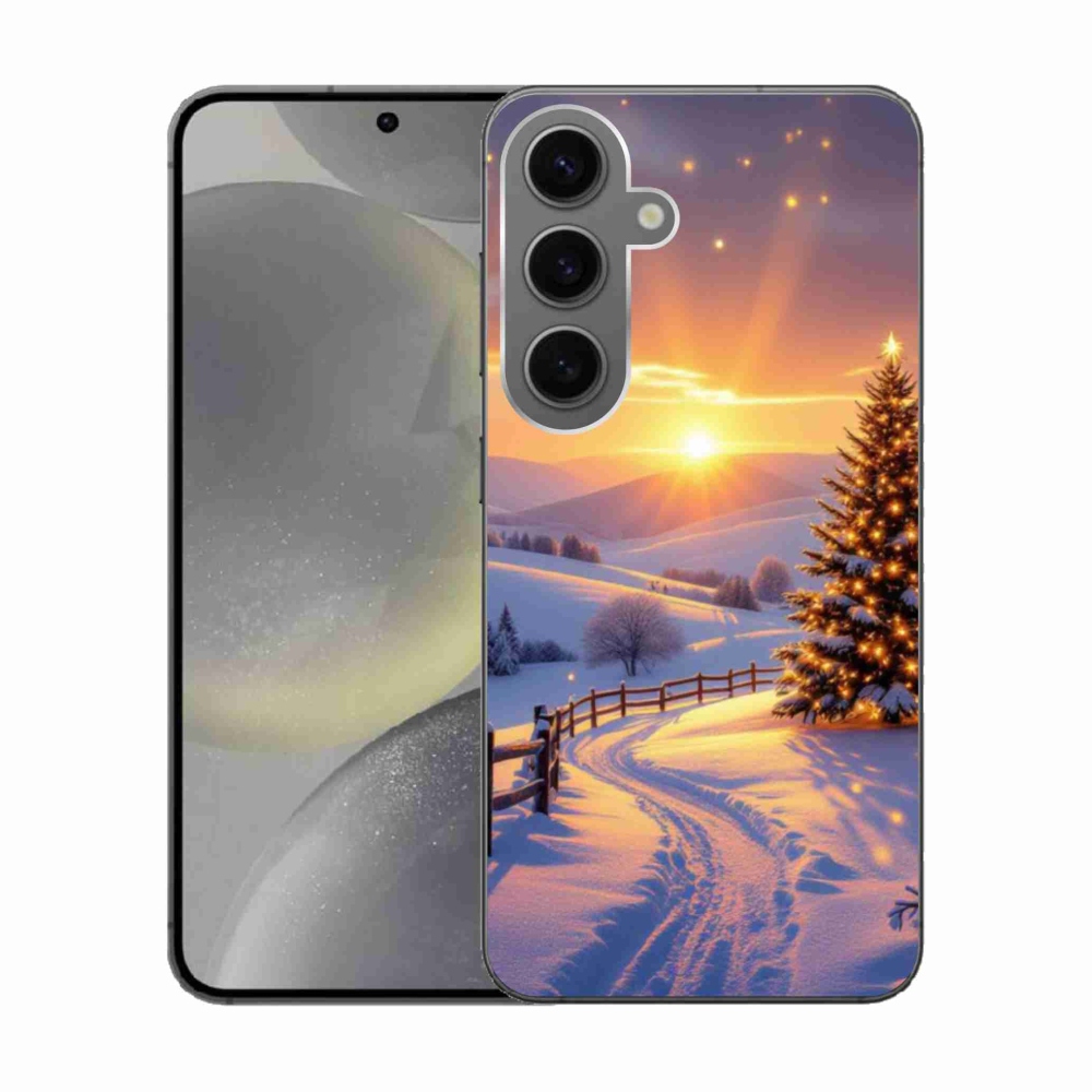 Gelový kryt mmCase na Samsung Galaxy S24 - zimní krajina