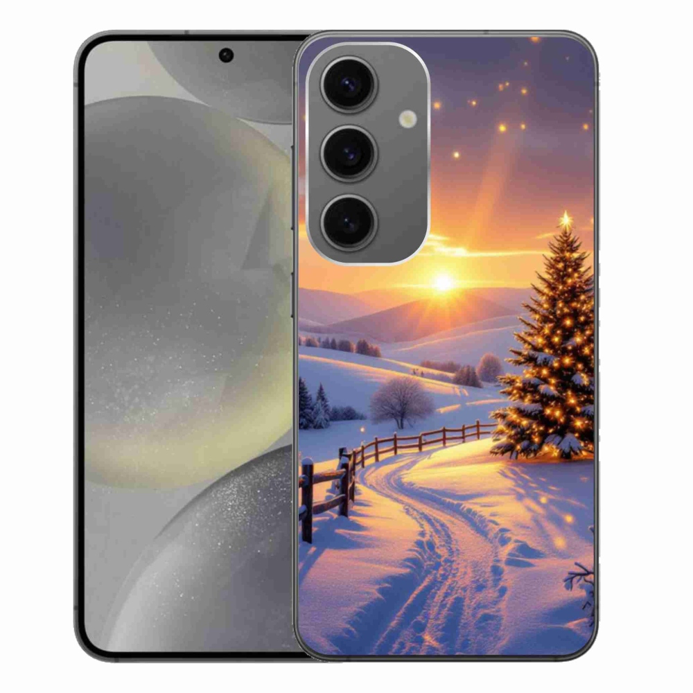 Gelový kryt mmCase na Samsung Galaxy S24+ - zimní krajina