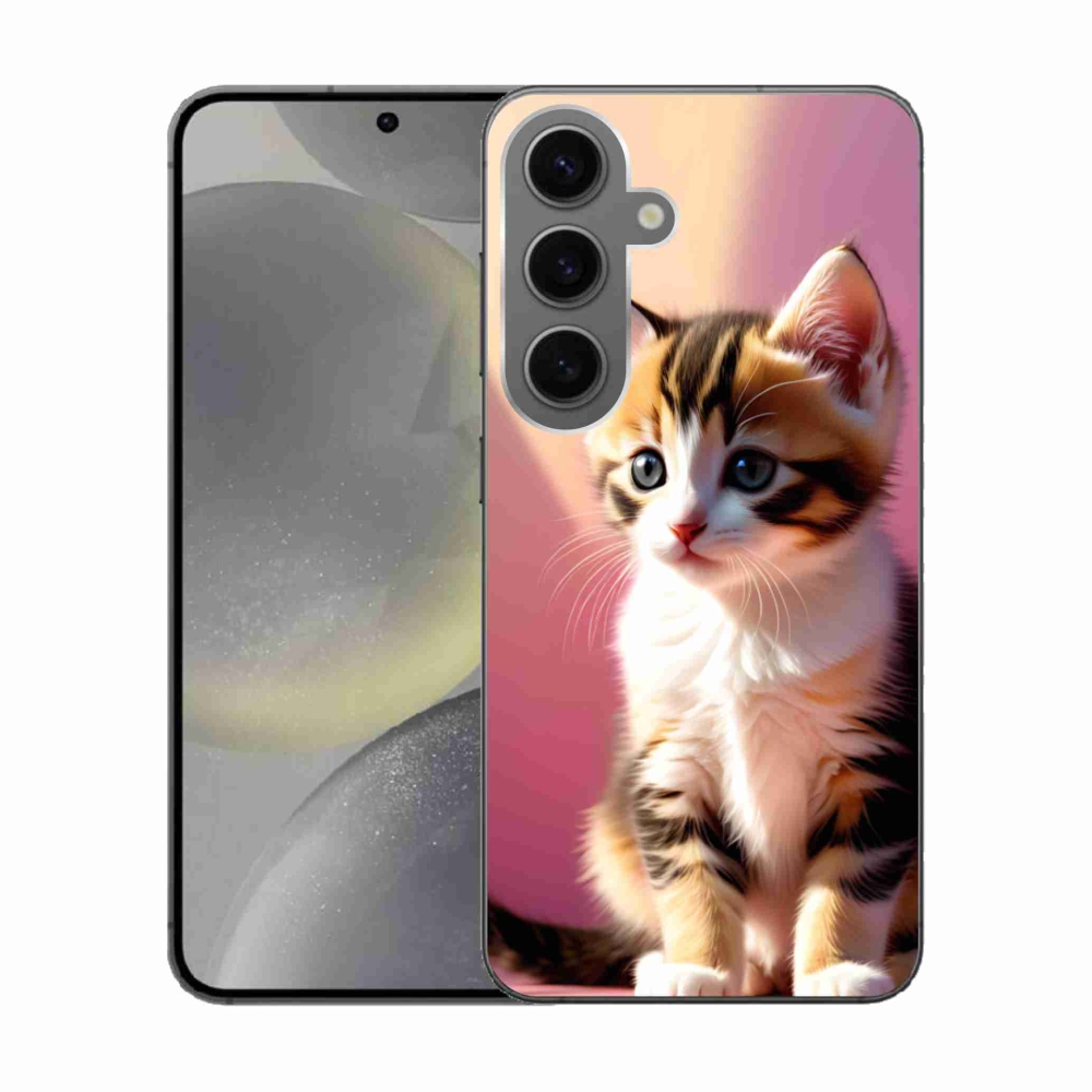 Gelový kryt mmCase na Samsung Galaxy S24 - zvědavé kotě 2