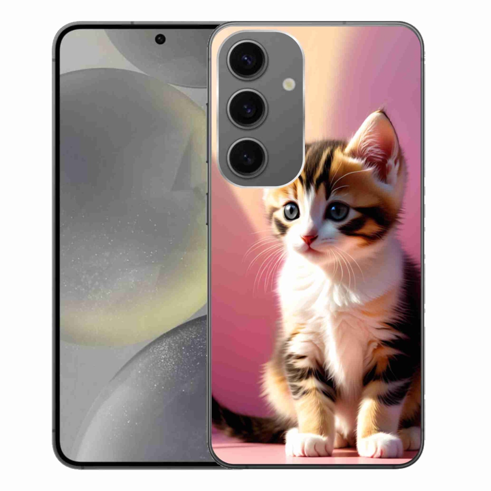 Gelový kryt mmCase na Samsung Galaxy S24+ - zvědavé kotě 2