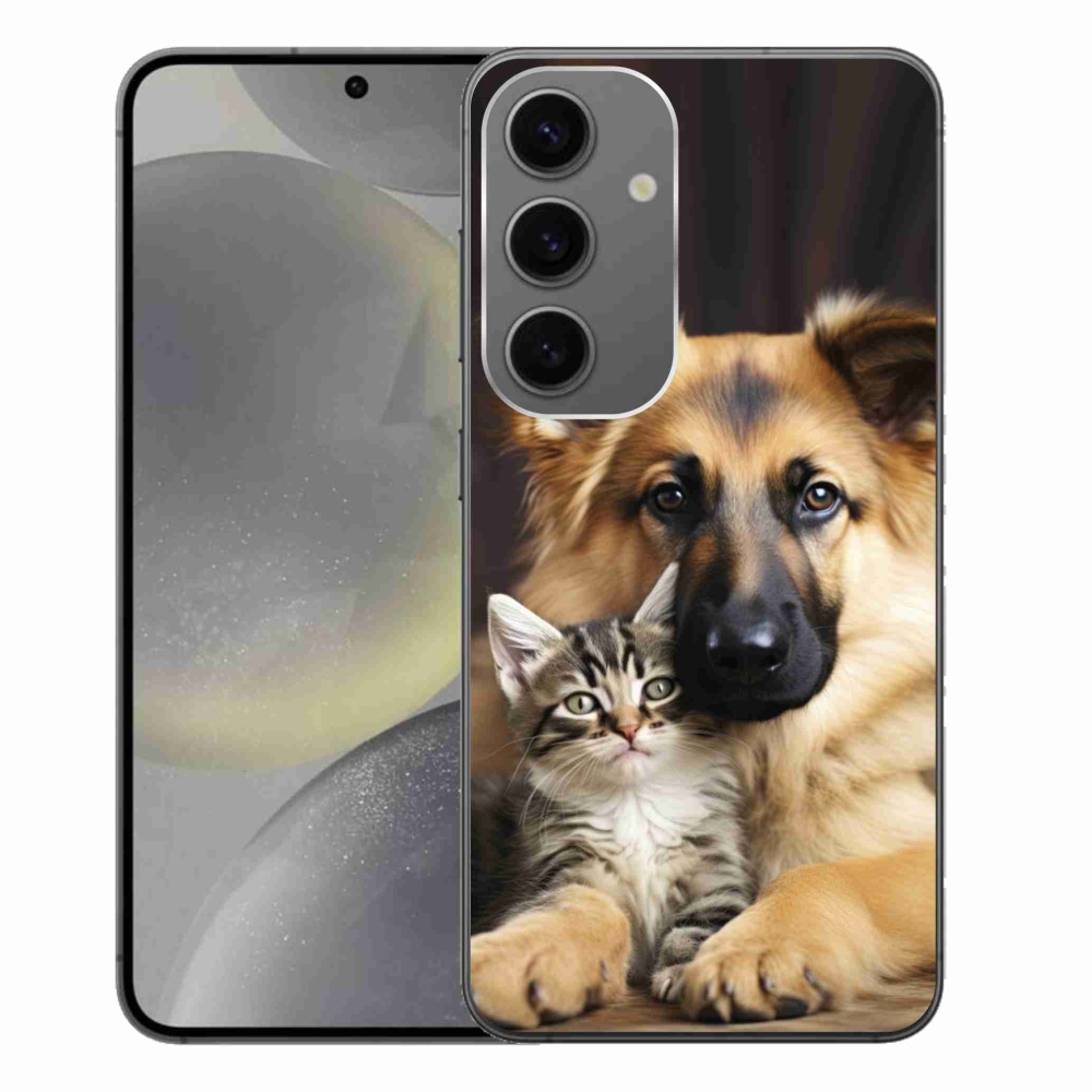 Gelový kryt mmCase na Samsung Galaxy S24+ - zvířecí přátelství