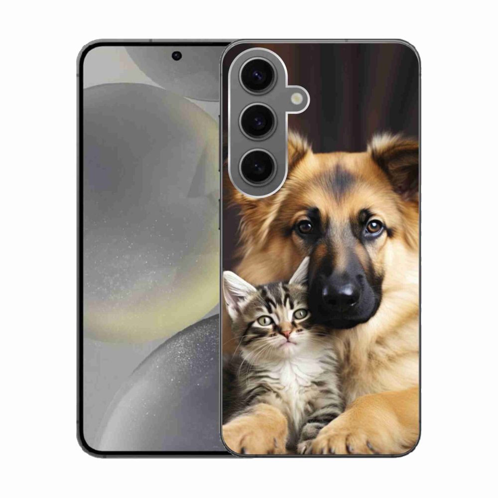 Gelový kryt mmCase na Samsung Galaxy S24 - zvířecí přátelství
