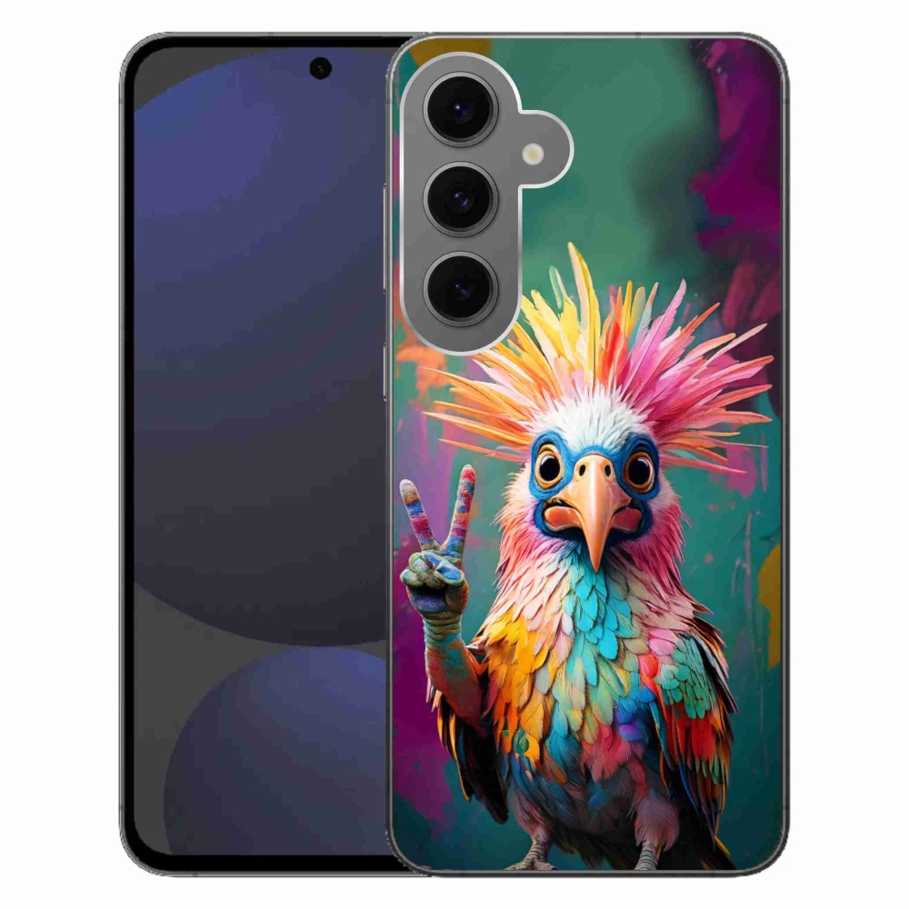 Gelový kryt mmCase na Samsung Galaxy S24FE - barevný rebel