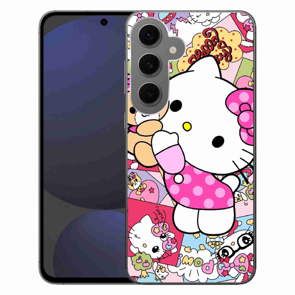 Gelový kryt mmCase na Samsung Galaxy S24FE - cute kitty