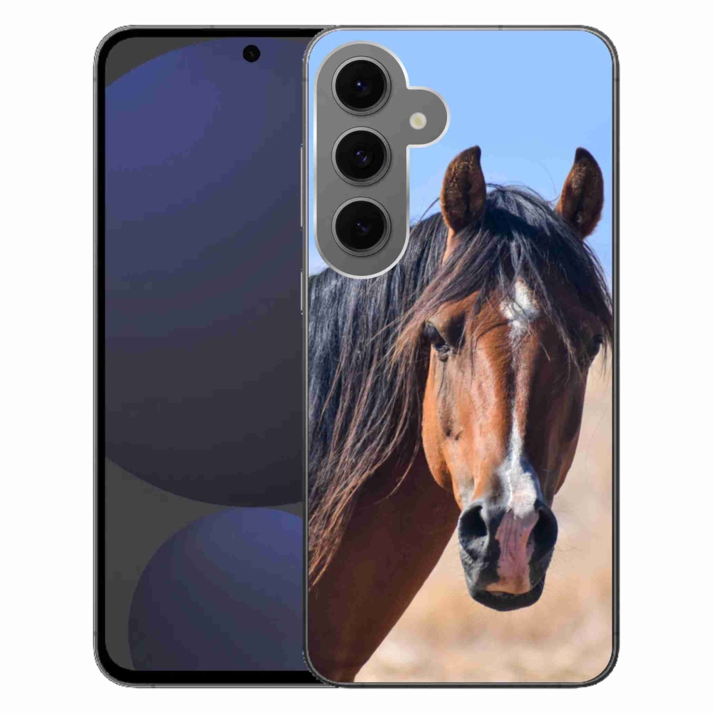 Gelový kryt mmCase na Samsung Galaxy S24FE - klidný kůň