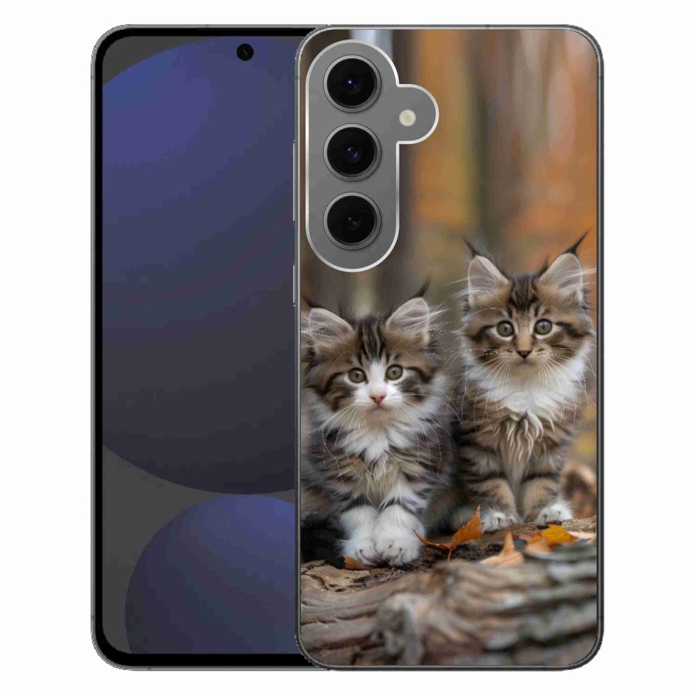 Gelový kryt mmCase na Samsung Galaxy S24FE - kočičí duo 3