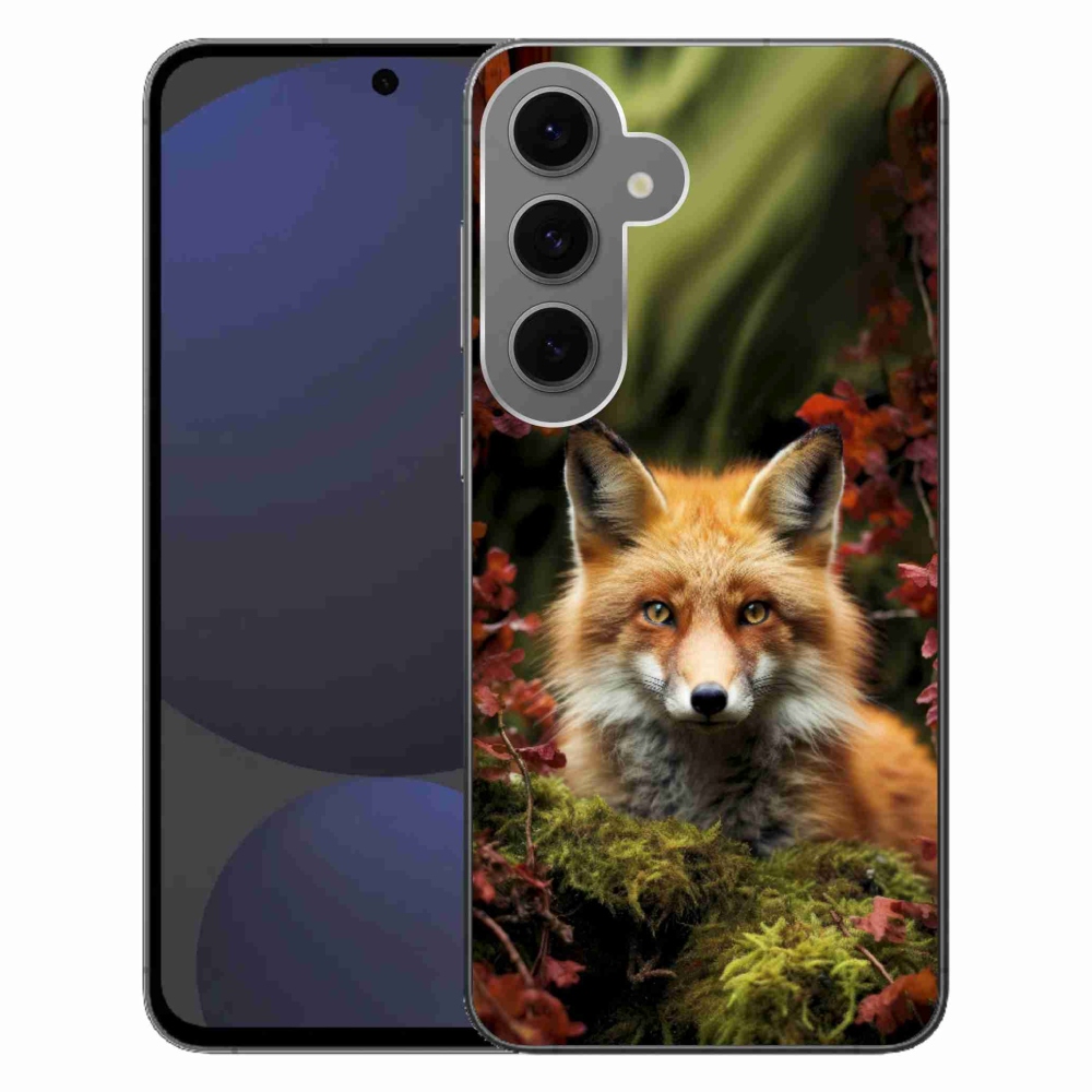 Gelový kryt mmCase na Samsung Galaxy S24FE - liška v lese