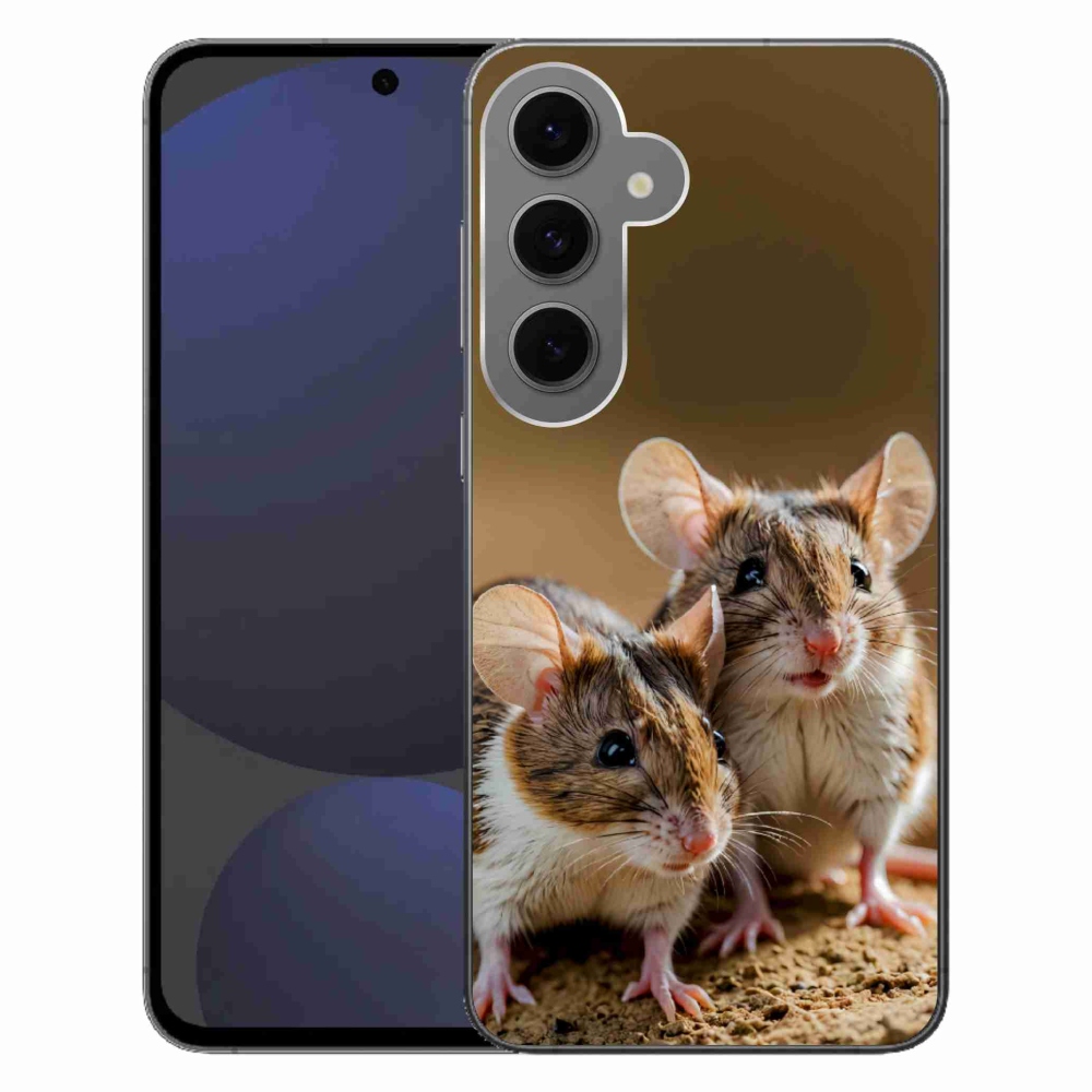 Gelový kryt mmCase na Samsung Galaxy S24FE - myší duo