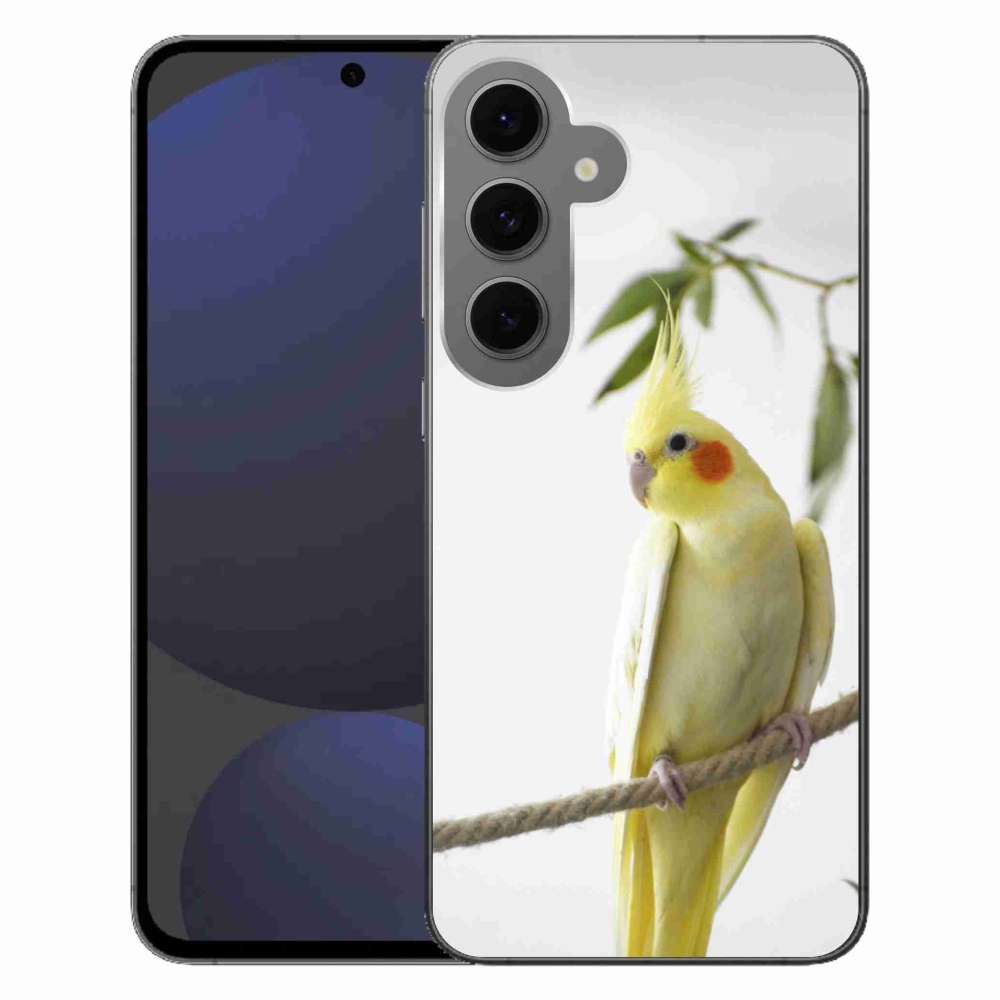 Gelový kryt mmCase na Samsung Galaxy S24FE - papoušek korela chocholatá