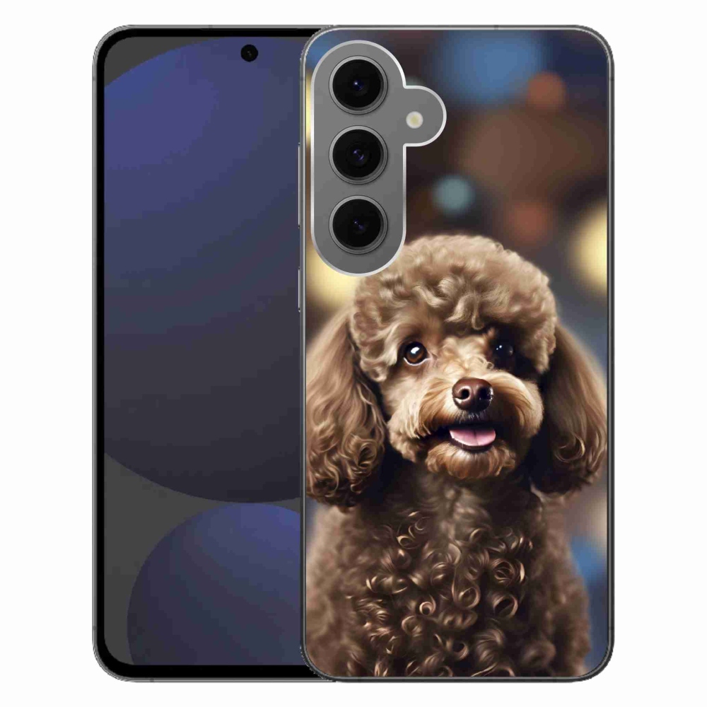 Gelový kryt mmCase na Samsung Galaxy S24FE - roztomilý pudl