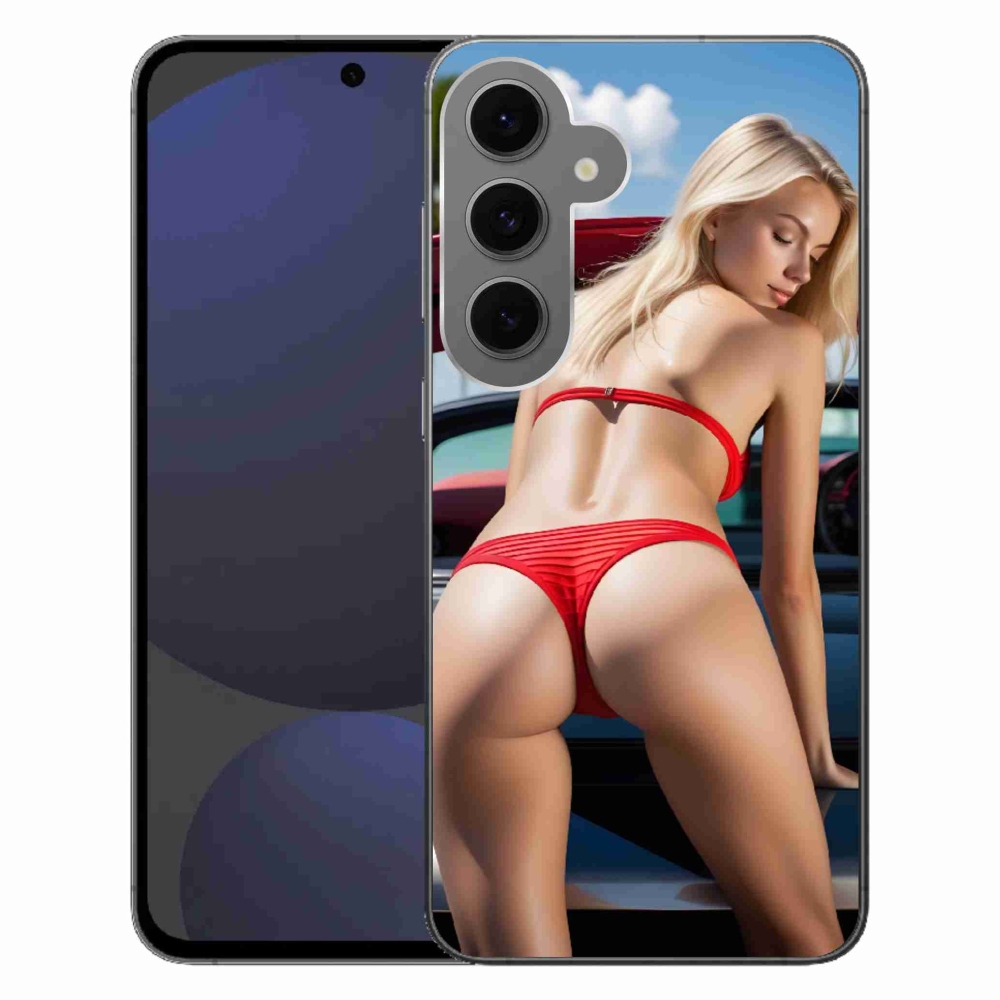 Gelový kryt mmCase na Samsung Galaxy S24FE - sexy žena 2