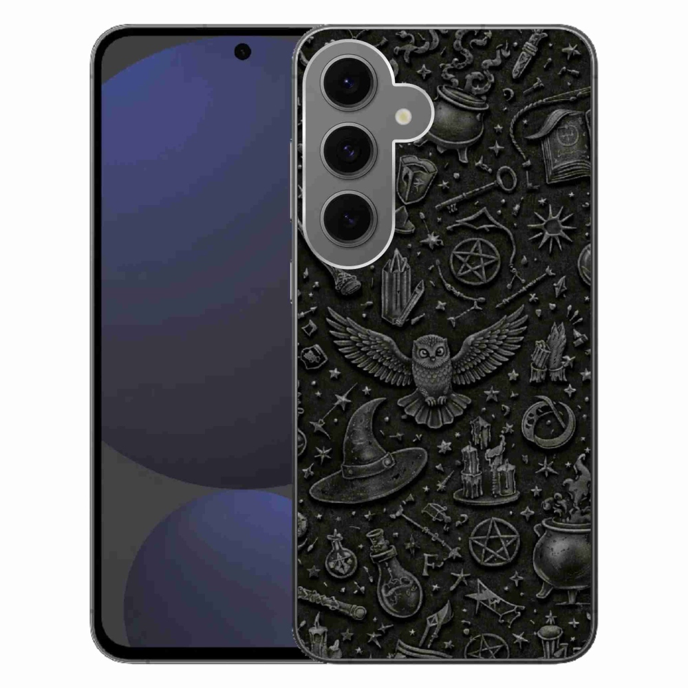 Gelový kryt mmCase na Samsung Galaxy S24FE - tmavý magický svět