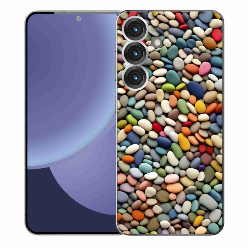 Gelový kryt mmCase na Samsung Galaxy S25+ - barevné kamínky 2