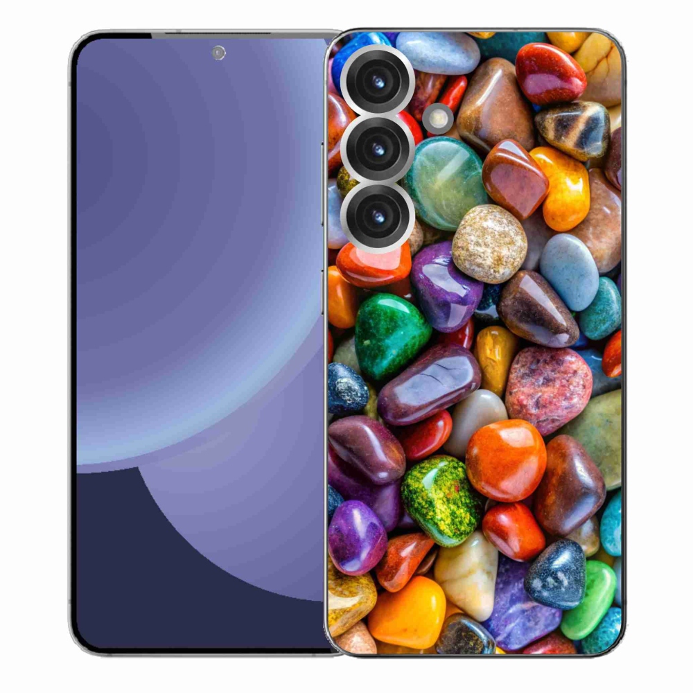 Gelový kryt mmCase na Samsung Galaxy S25+ - barevné kamínky