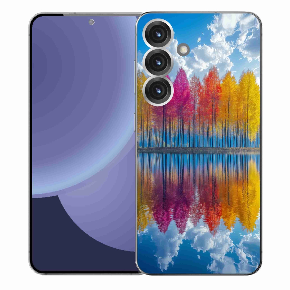 Gelový kryt mmCase na Samsung Galaxy S25+ - barevné stromy