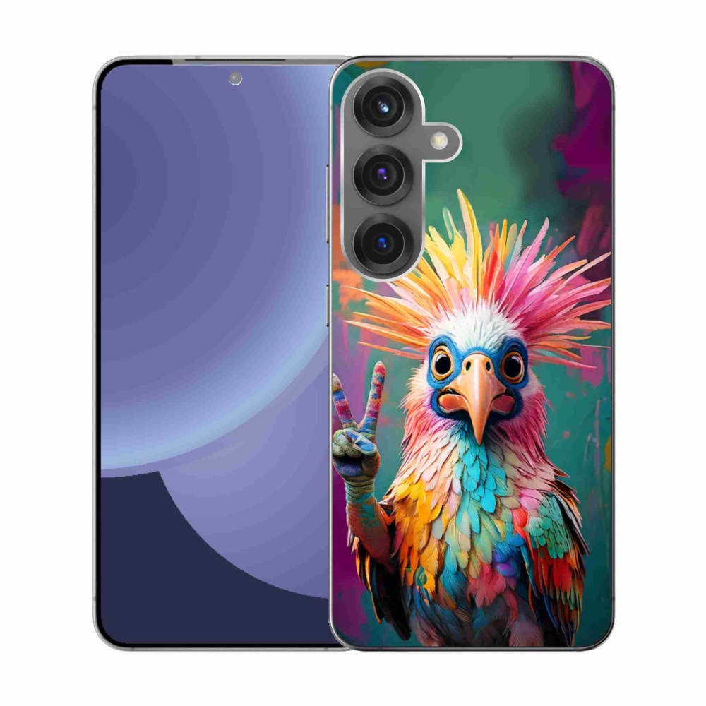 Gelový kryt mmCase na Samsung Galaxy S25 - barevný rebel