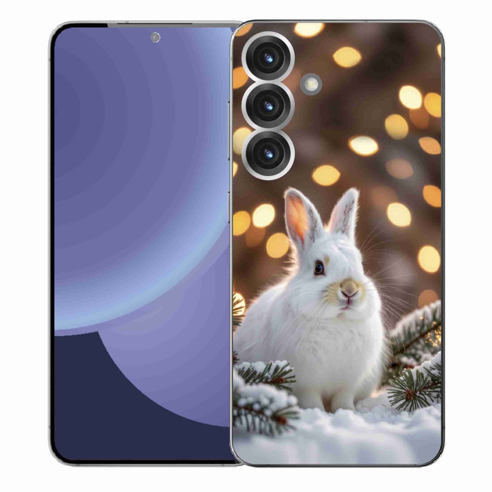 Gelový kryt mmCase na Samsung Galaxy S25+ - bílý zajíc