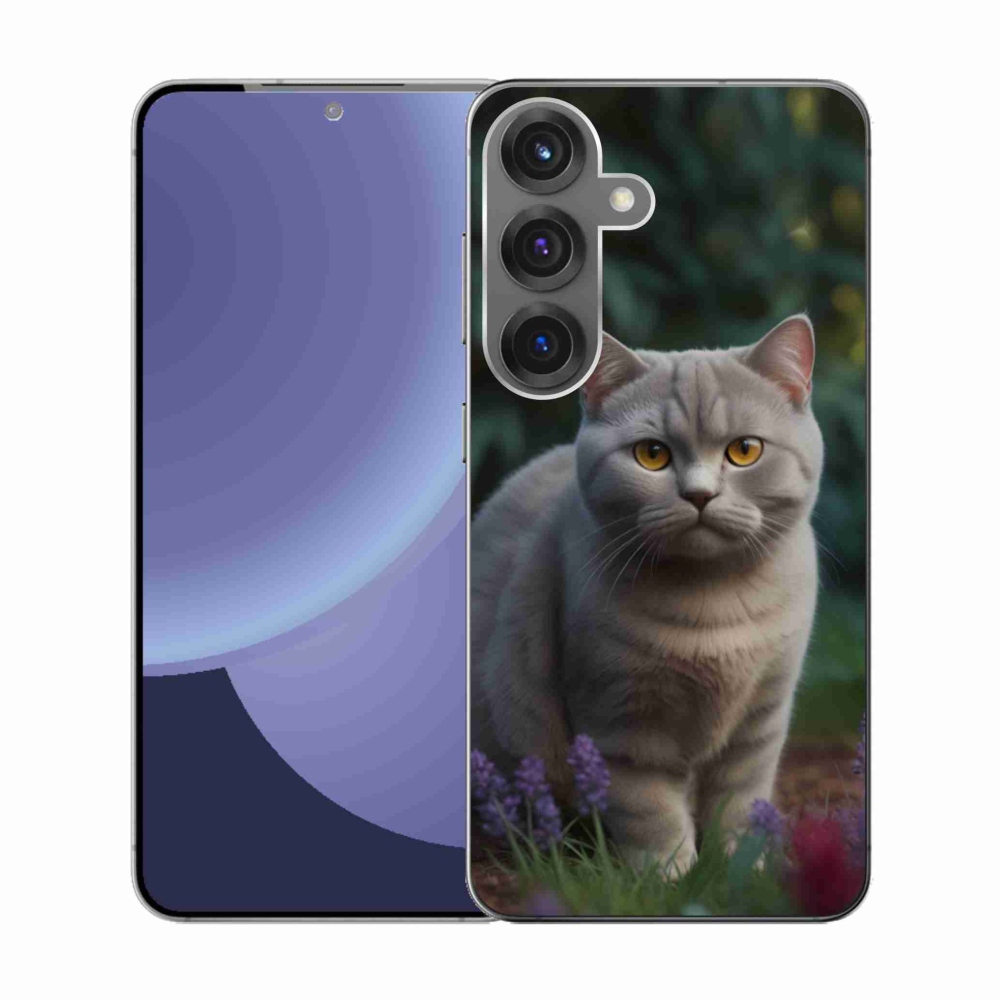 Gelový kryt mmCase na Samsung Galaxy S25 - britská kočka