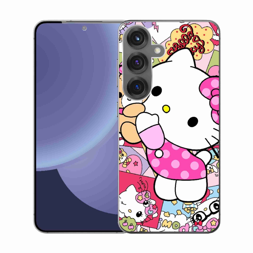 Gelový kryt mmCase na Samsung Galaxy S25 - cute kitty