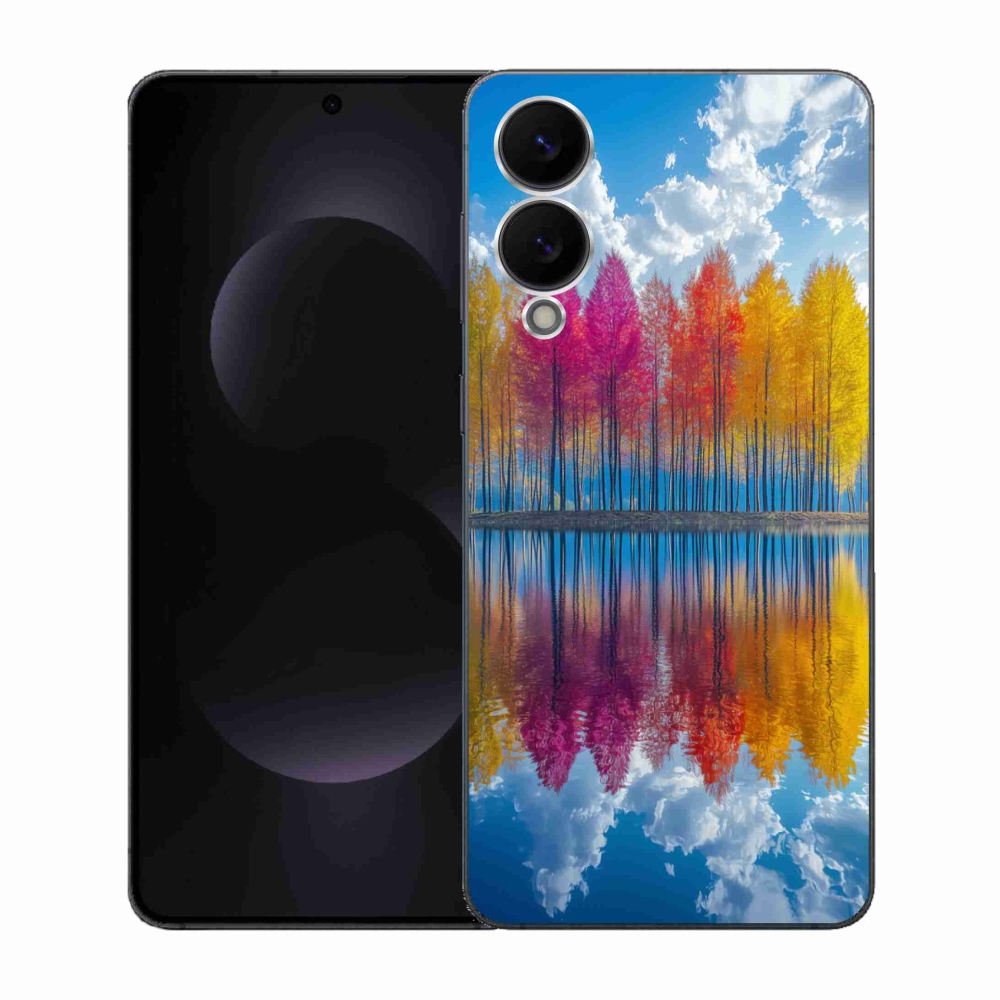 Gelový kryt mmCase na Samsung Galaxy S25 Edge - barevné stromy