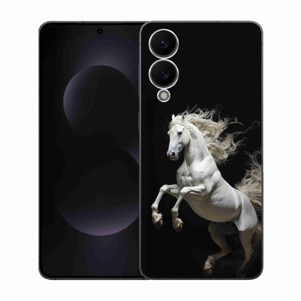 Gelový kryt mmCase na Samsung Galaxy S25 Edge - bílý kůň 4