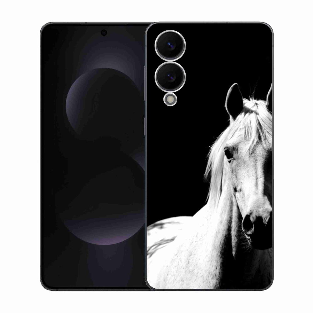 Gelový kryt mmCase na Samsung Galaxy S25 Edge - bílý kůň 5