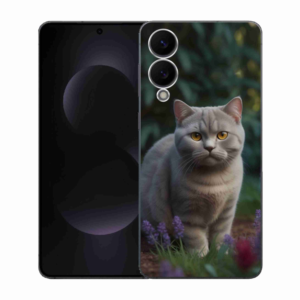 Gelový kryt mmCase na Samsung Galaxy S25 Edge - britská kočka