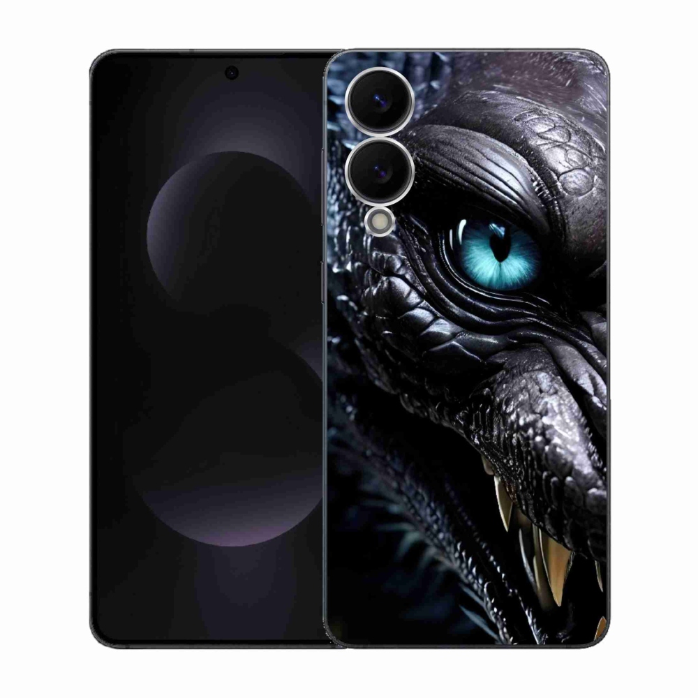 Gelový kryt mmCase na Samsung Galaxy S25 Edge - dračí pohled