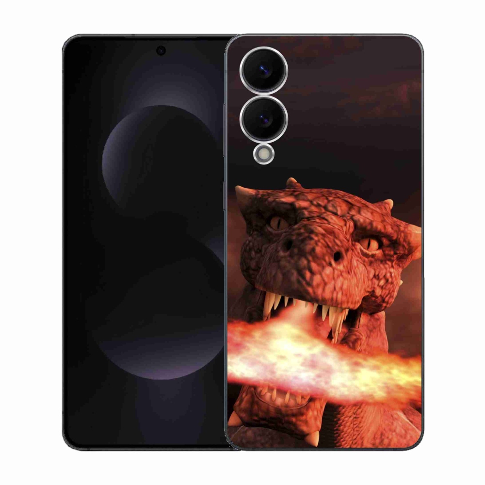 Gelový kryt mmCase na Samsung Galaxy S25 Edge - drak