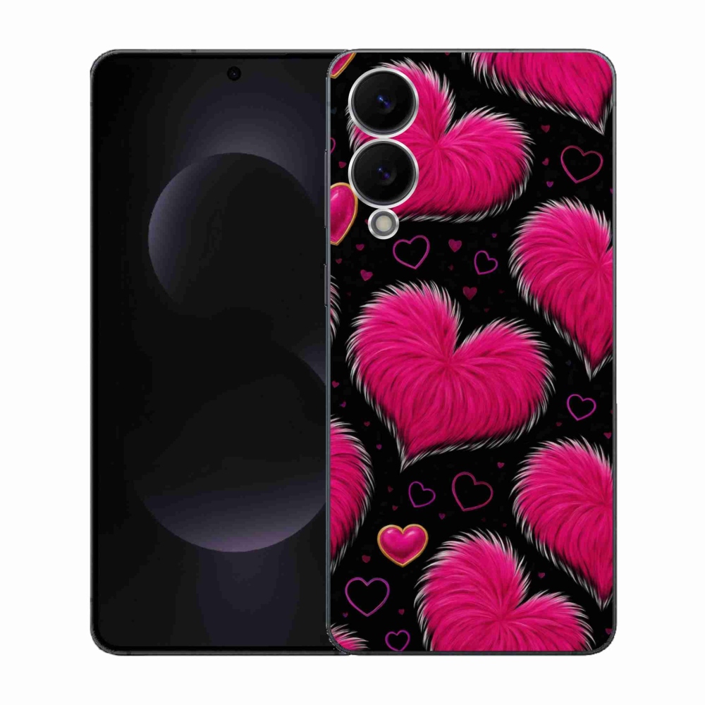 Gelový kryt mmCase na Samsung Galaxy S25 Edge - hebká srdce