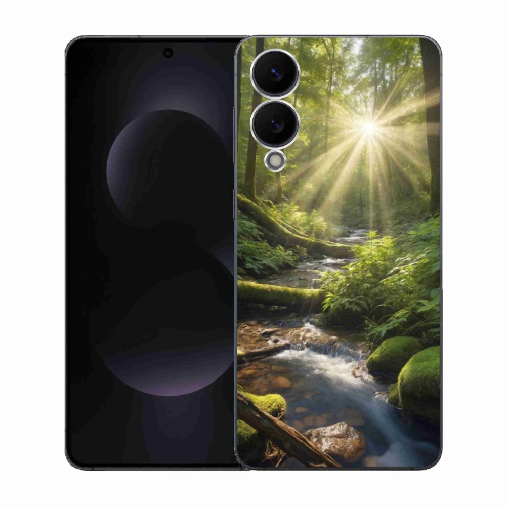 Gelový kryt mmCase na Samsung Galaxy S25 Edge - hlubina lesa