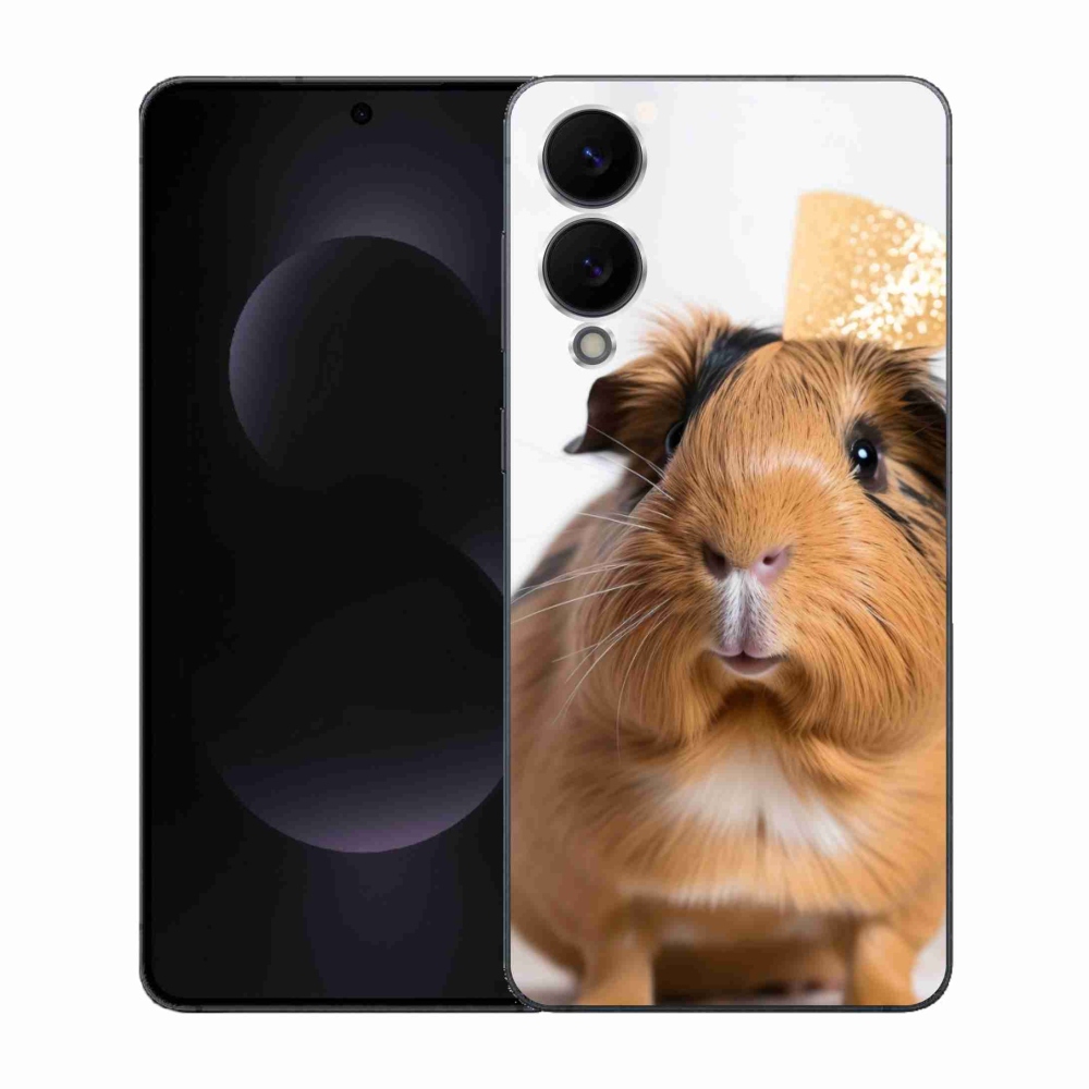 Gelový kryt mmCase na Samsung Galaxy S25 Edge - hnědé morče