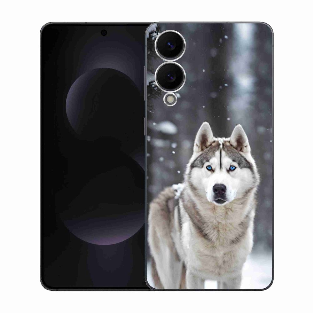 Gelový kryt mmCase na Samsung Galaxy S25 Edge - husky 2