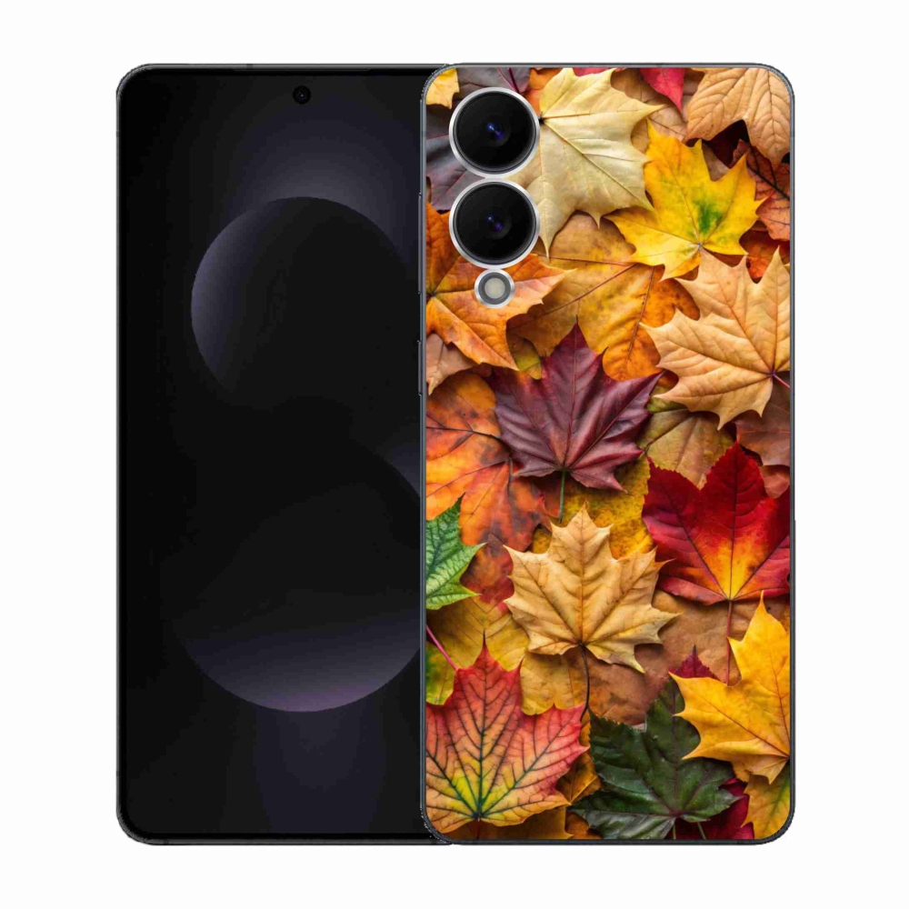 Gelový kryt mmCase na Samsung Galaxy S25 Edge - javorové listy 2