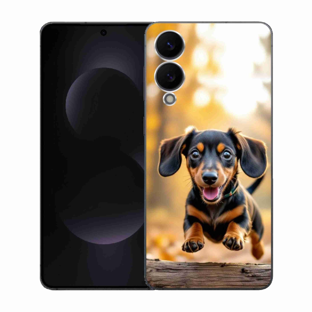 Gelový kryt mmCase na Samsung Galaxy S25 Edge - jezevčík 2