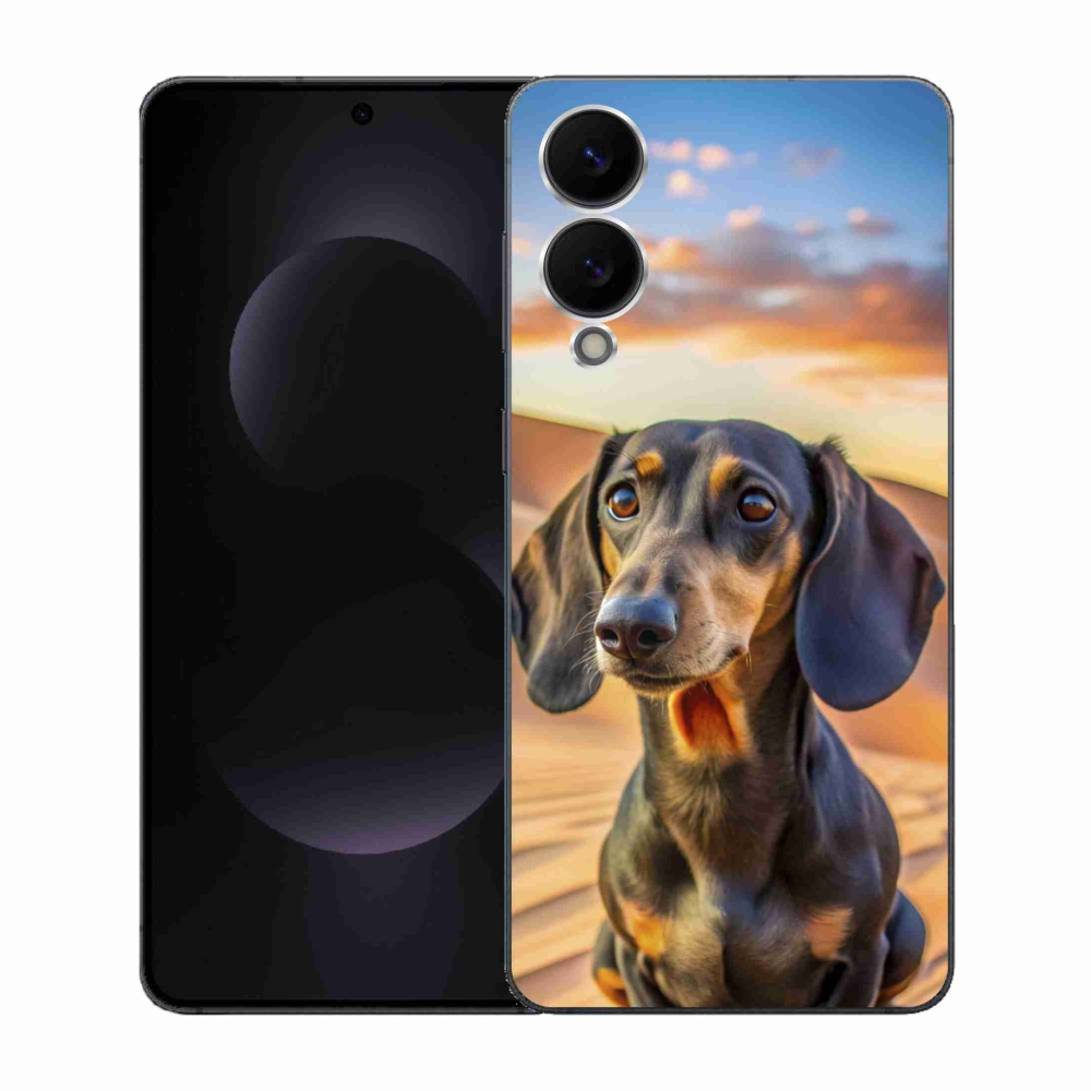 Gelový kryt mmCase na Samsung Galaxy S25 Edge - jezevčík 3 