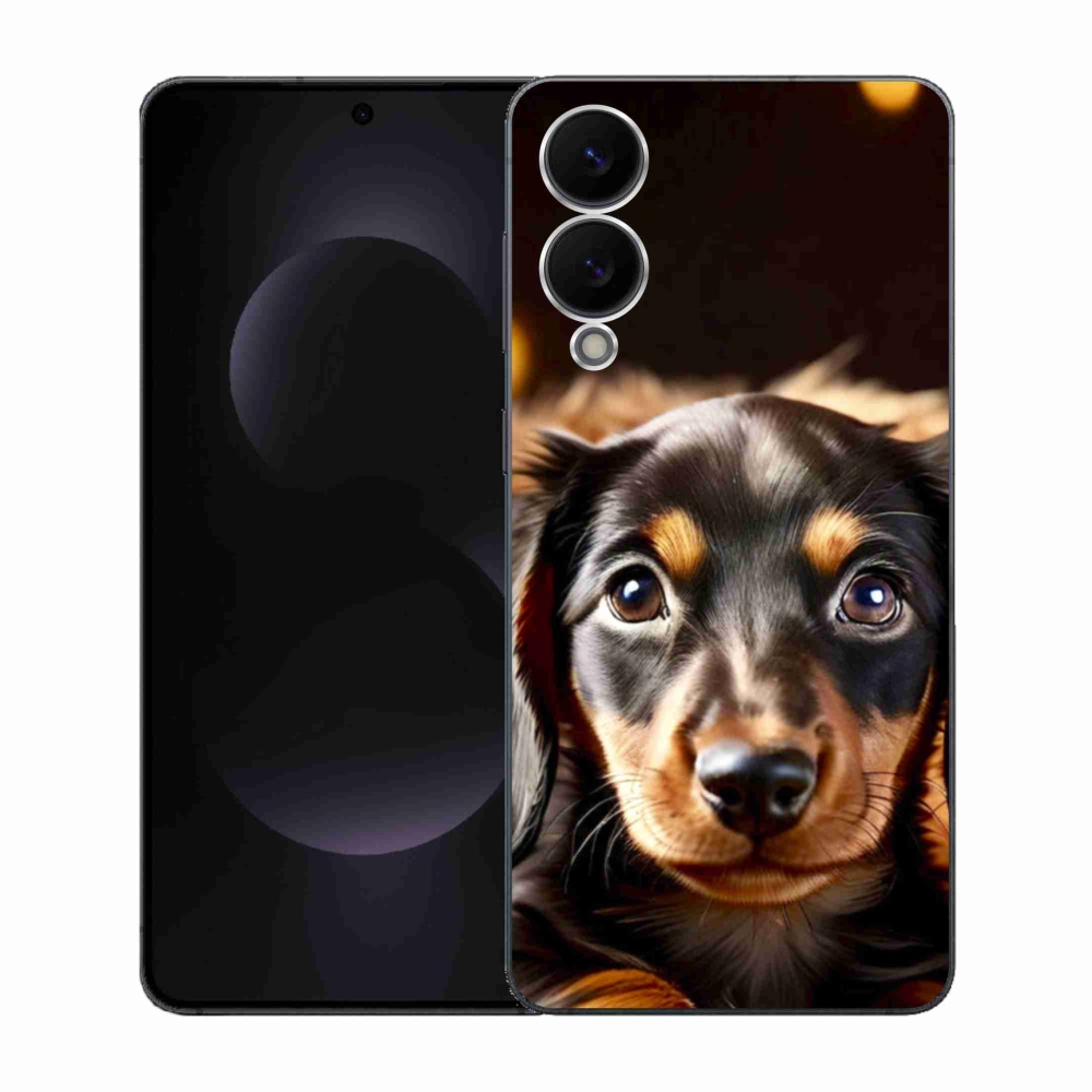 Gelový kryt mmCase na Samsung Galaxy S25 Edge - jezevčík